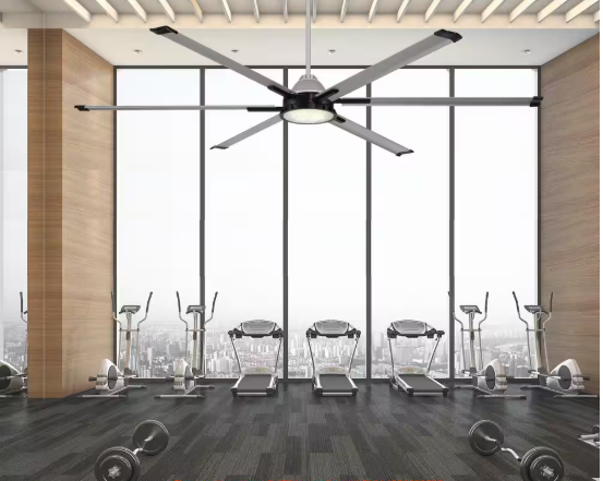 Commercial Electric High Velocity 8 ft. Indoor/Outdoor Titanium Ceiling Fan with Wall Control Included